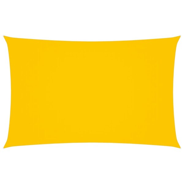 vidaXL Voile de parasol Tissu Oxford rectangulaire 4x7 m Jaune