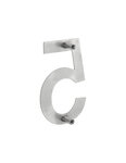 THIRARD - Chiffre 5 à visser  inox  H.100mm