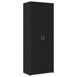 vidaXL Armoire de rangement noir 70x42 5x225 cm bois d'ingénierie