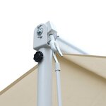 vidaXL Auvent sur pied 500 x 300 cm Crème