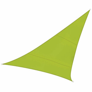 Perel Voile d'ombrage  hydrofuge  5 x 5 x 5 m  160 g/m²  polyester  triangulaire  vert lime