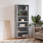 vidaXL Buffet sonoma gris 69 5x32 5x180 cm bois d'ingénierie