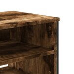 vidaXL Meuble TV chêne fumé 180x34x41 cm bois d'ingénierie