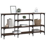 vidaXL Table console chêne marron 160x29x80 cm bois d'ingénierie