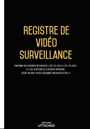 Registre de vidéo surveillance 2024 UTTSCHEID