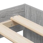 vidaXL Lit de rangement Gris Sonoma 90x190 cm