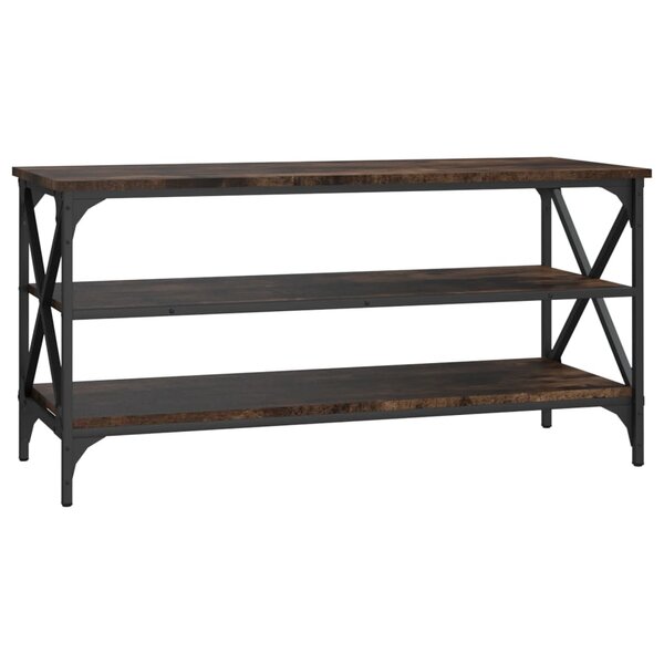 vidaXL Meuble TV Chêne fumé 100x40x50 cm Bois d'ingénierie