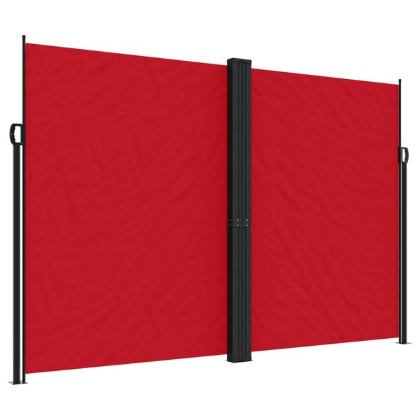 vidaXL Auvent latéral rétractable rouge 220x1000 cm