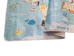 Tapis enfant MONDE 100 x 160 cm - Bleu