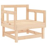 vidaXL Chaises de jardin avec coussins lot de 2 bois de pin massif