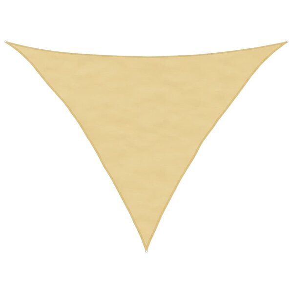 vidaXL Voile d'ombrage sable 5x5x6 m 100   polyester oxford