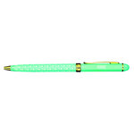 Stylo fin en métal laqué turquoise - Anne