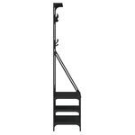 vidaXL Porte-vêtements et rangement des chaussures noir 80x40x184 cm