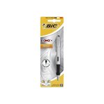 BIC Xpen Stylo-Plume Rechargeable Encre Bleue - Chrome, Blister de 1