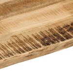 vidaXL Dessus de table bord vivant 110x40x3 8 cm bois de manguier brut