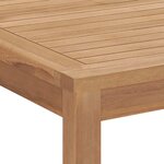 vidaXL Table à dîner de jardin 160x80x77 cm Bois de teck solide