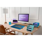 Corbeille À Courrier Combo 3 Niveaux Carton Teksto - Turquoise - X 4 - Exacompta