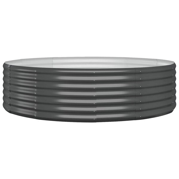 vidaXL Lit surélevé de jardin Acier enduit de poudre Anthracite