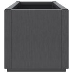 vidaXL Jardinière gris foncé 80x36x35 cm PP