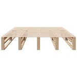 vidaXL Cadre de lit sans matelas 135x190 cm bois de pin massif