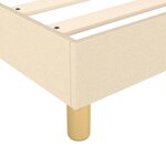 vidaXL Cadre de lit Crème 100 x 200 cm Tissu