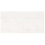 vidaXL Dessus de bureau blanc 110x55x2 5 cm bois massif de pin