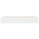 vidaXL Cadre de lit avec tiroirs blanc 90x200 cm bois d'ingénierie