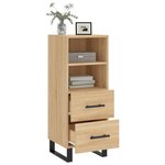 vidaXL Buffet Chêne sonoma 34 5x34x90 cm Bois d'ingénierie