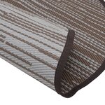 vidaXL Tapis d'extérieur marron Ø160 cm PP