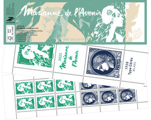 Carnet de 6 timbres Marianne l'engagée - Lettre Services Plus - La Poste