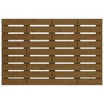 vidaXL Tête de lit murale Marron miel 96x3x63 cm Bois massif de pin
