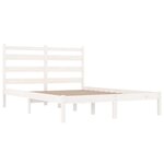 vidaXL Cadre de lit Blanc Bois de pin massif 200x200 cm