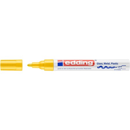 Marqueur Peinture brillante 750 jaune 2-4 mm EDDING