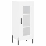 vidaXL Buffet haut Blanc 34 5x34x180 cm Bois d'ingénierie