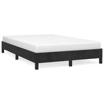 vidaXL Cadre de lit noir 120x190 cm velours