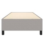 vidaXL Cadre de lit Gris clair 80x200 cm Tissu