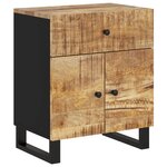vidaXL Table de chevet 50x33x60 cm Bois de manguier et d'ingénierie