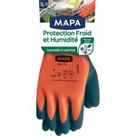 MAPA - Protection Froid et Humidité - Gants de Jardinage Imperméables - Chaud et Confortable - Enduction mousse de Latex - Taille 9