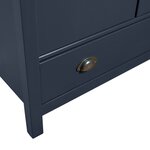 vidaXL Garde-robe à 2 portes Hill Gris 89x50x170cm Bois de pin solide