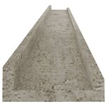 vidaXL Étagères murales 2 Pièces Gris béton 115x9x3 cm