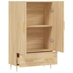 vidaXL Buffet haut chêne sonoma 69 5x31x115 cm bois d'ingénierie