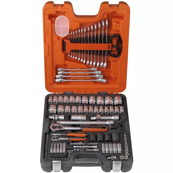 Bahco jeu de douilles 1/4 po et 1/2 po 106 pièces s106