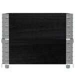 vidaXL Jardinière noir 100x50 cm bois massif de pin