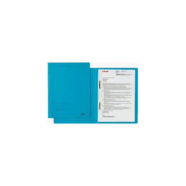 set de 25 chemises à lamelle Fresh, format A4, carton, bleu LEITZ