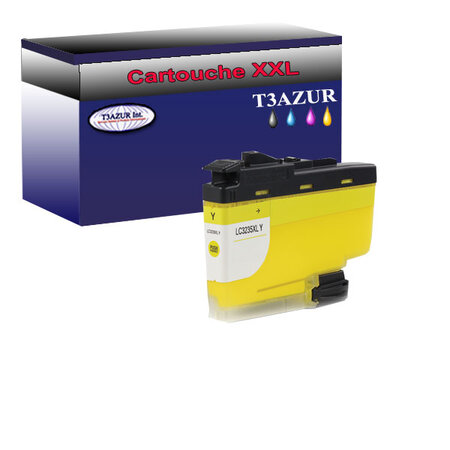 T3AZUR- Cartouche compatible avec Brother LC3235 XL Jaune pour Brother DCP-J1100DW  MFC-J1300DW