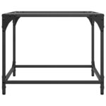 vidaXL Tables basses avec dessus en verre transparent 2 Pièces acier
