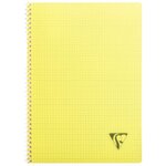 Cahier spirales clairefontaine linicolor - a4 21 x 29 7 cm - grands carreaux - 100 pages - lot de 5