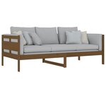 vidaXL Lit de jour marron miel bois de pin massif 90x200 cm