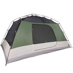 vidaXL Tente familiale avec porche 6 personnes vert imperméable