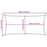 vidaXL Voile d'ombrage 160 g/m² Terre cuite 3x6 m PEHD